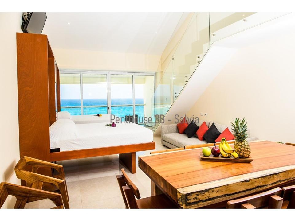 2 Story Oceanfront Penthouses On Cancun Beach! Cancún Exterior foto
