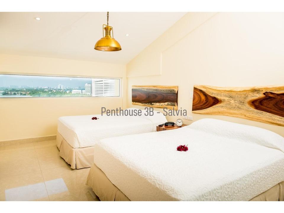 2 Story Oceanfront Penthouses On Cancun Beach! Cancún Exterior foto