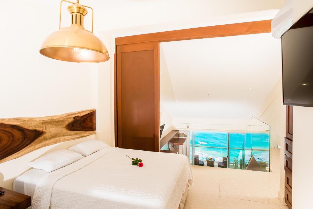 2 Story Oceanfront Penthouses On Cancun Beach! Cancún Exterior foto