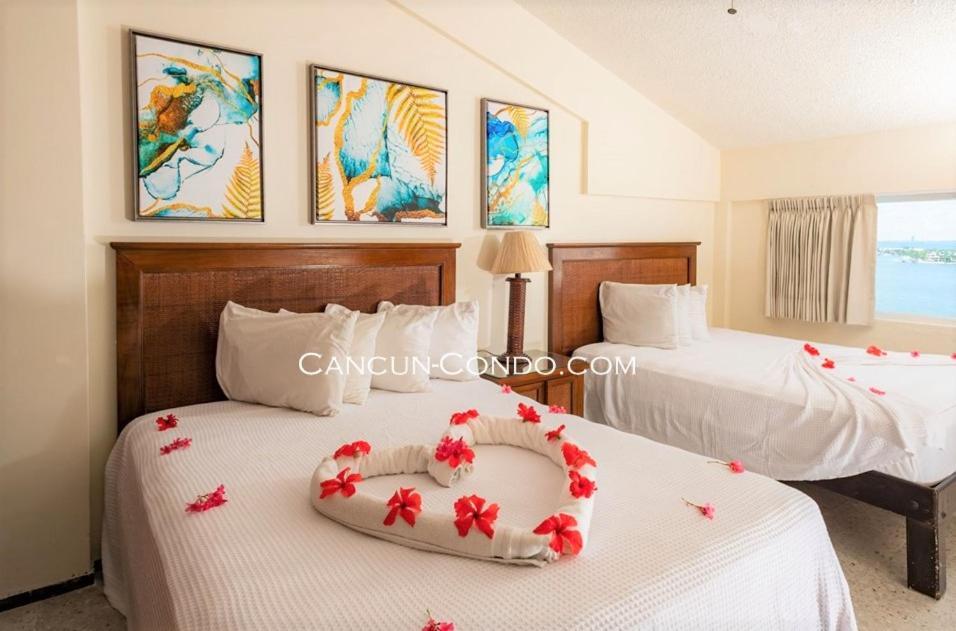 2 Story Oceanfront Penthouses On Cancun Beach! Cancún Exterior foto