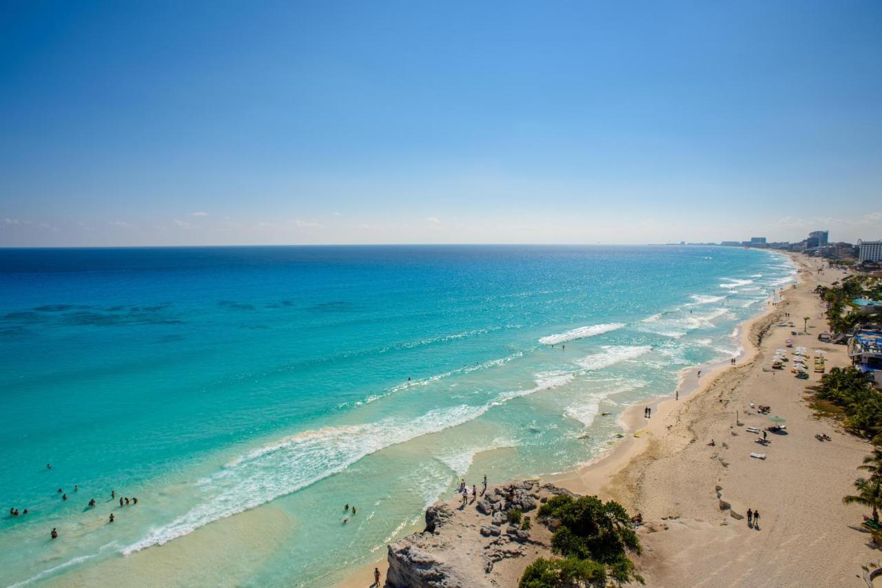 2 Story Oceanfront Penthouses On Cancun Beach! Cancún Exterior foto